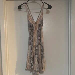 Bohemian Print Mini Dress